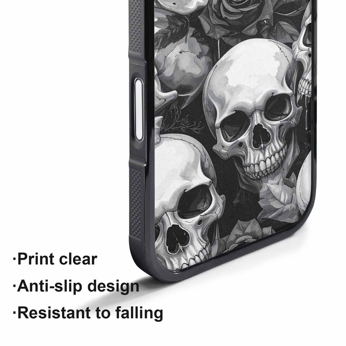 iPhone 17 Pro Max Case — Skull Dark Art Gothic Print Gothic, Custom Phone Case