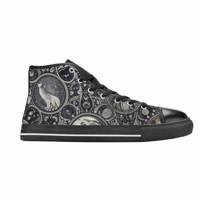 MEN'S Wolves Everywhere Collage High Top Canvas Y2K Custom Sneakers