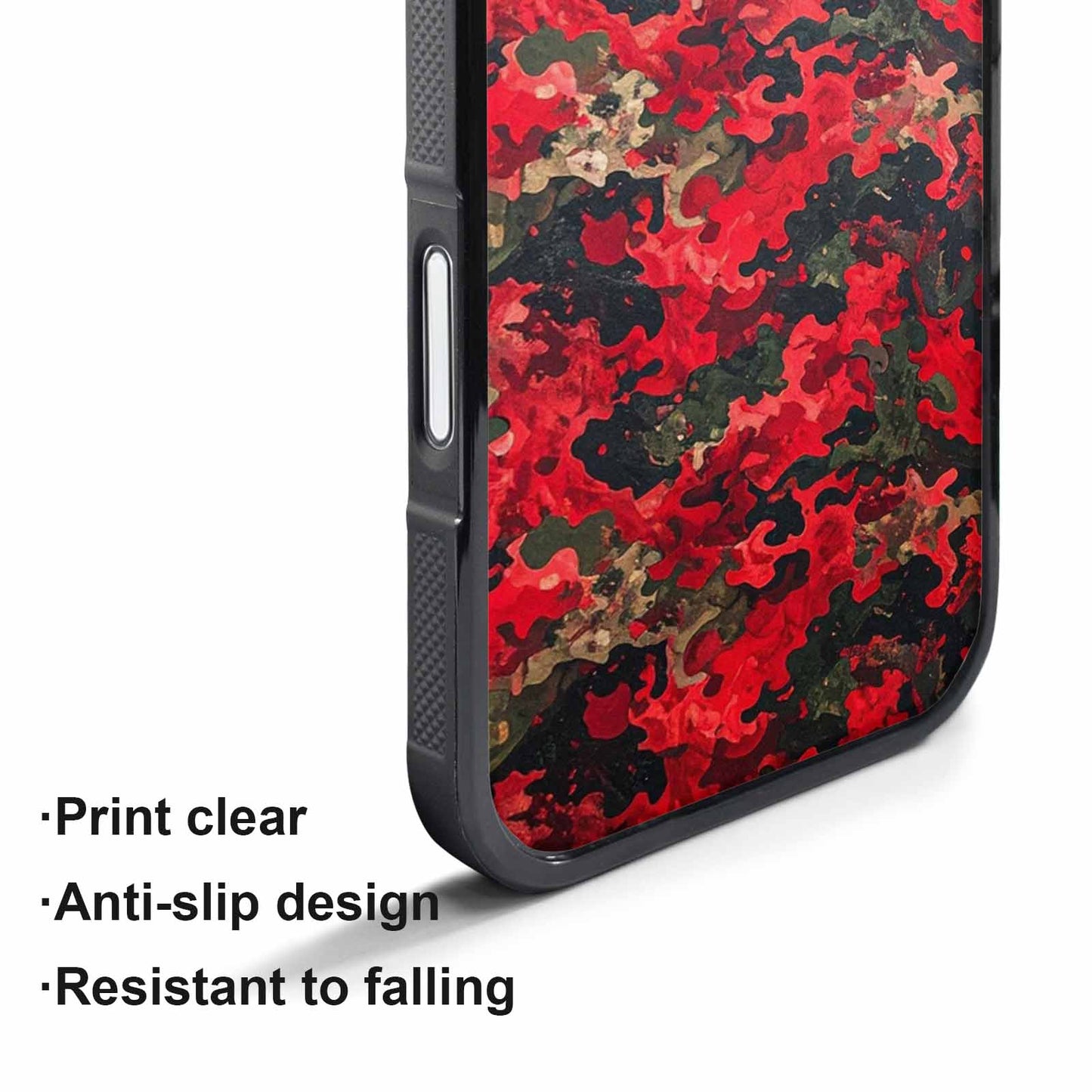 iPhone 17 Pro Case — Small Military Camouflage Blotch Pattern Camo, Custom Print Case Cover