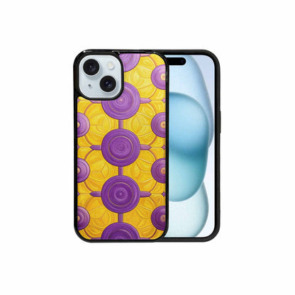 iPhone 15 Case — Intersex Flag Color Theme Small Rainbow, Unique Phone Case Design