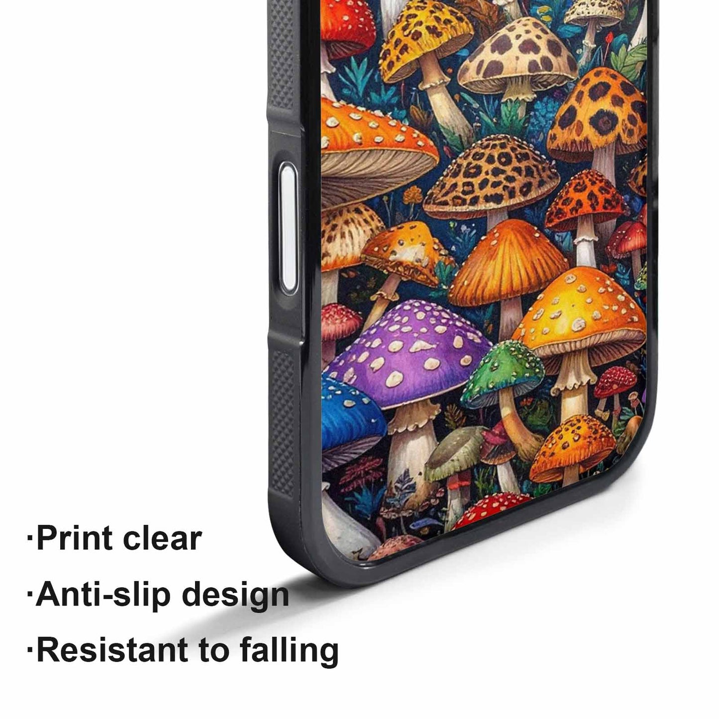 iPhone 17 Pro Max Case — Mushrooms Pattern Hundreds Of Original Art, Custom Printed Phone Case