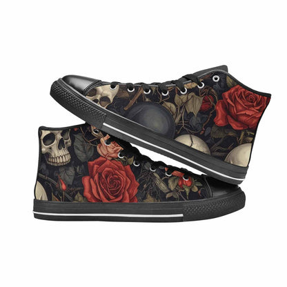 MEN'S Skulls - Roses High Top Canvas Dreamcore Custom Sneakers