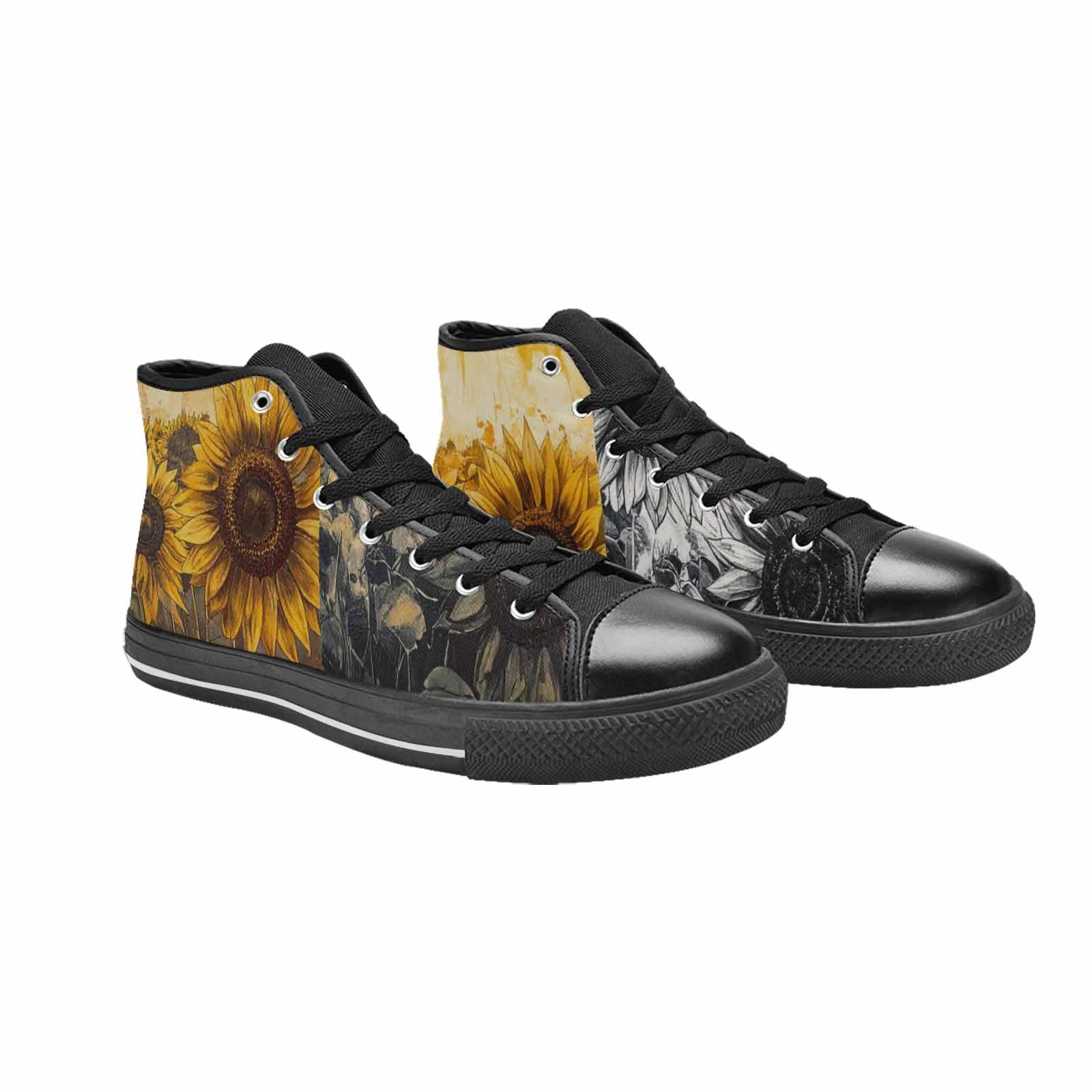 MEN'S Blend Melt Them High Top Canvas Wallpaper Art Custom Shoes
