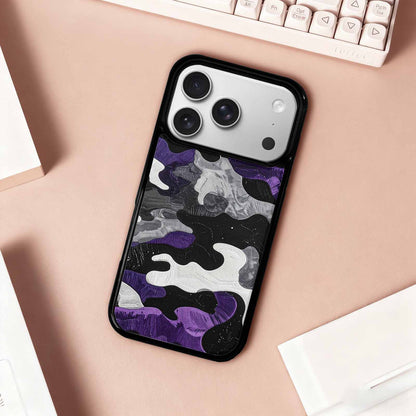 iPhone 17 Pro Case — Vivid Camo Asexual Pride Camo, Customized Protective Case