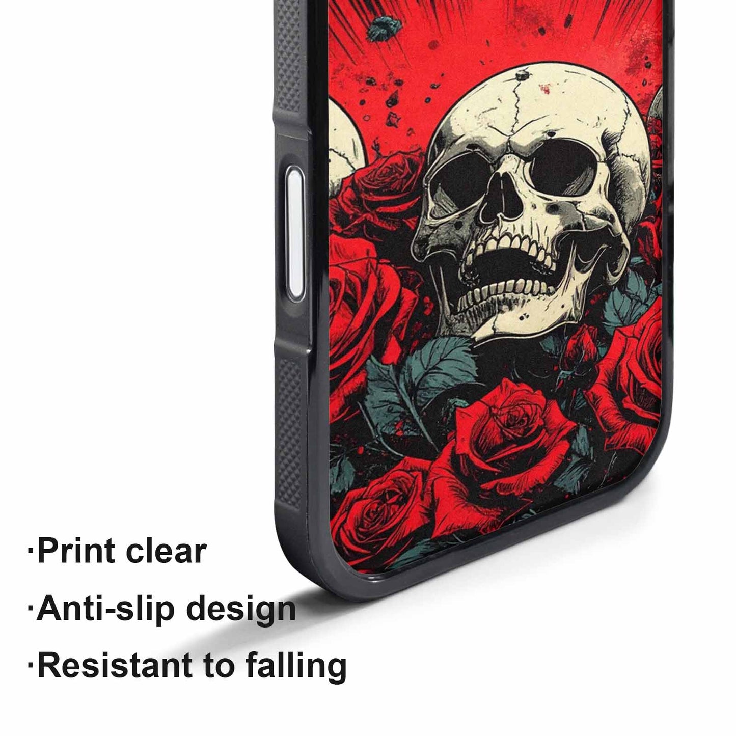 iPhone 17 Pro Max Case — Skull Dark Art Gothic Print Gothic, Custom Printed Phone Case