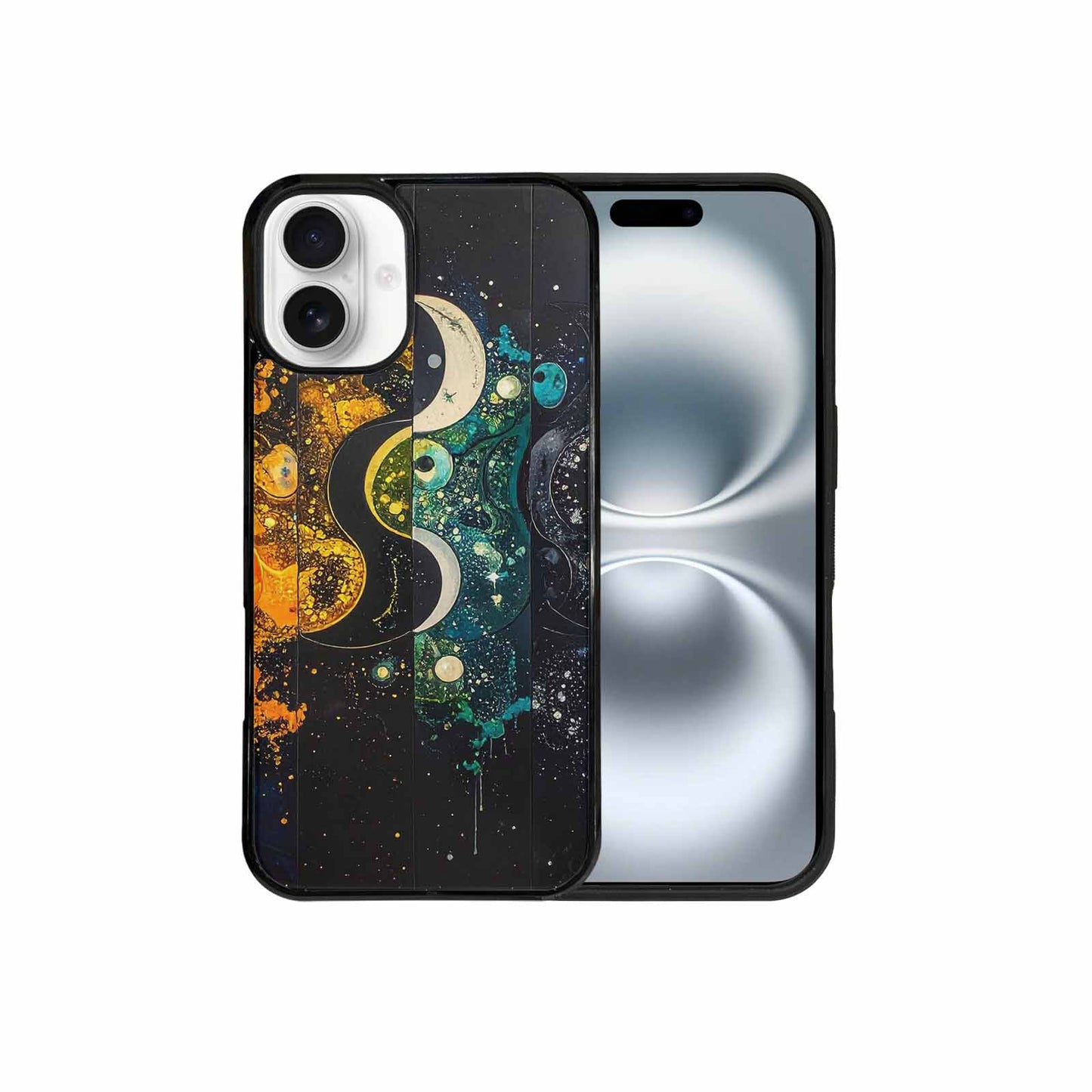 iPhone 16 Plus Case — Yin Yang Yin And Yang Symbol, Customized Protective Case