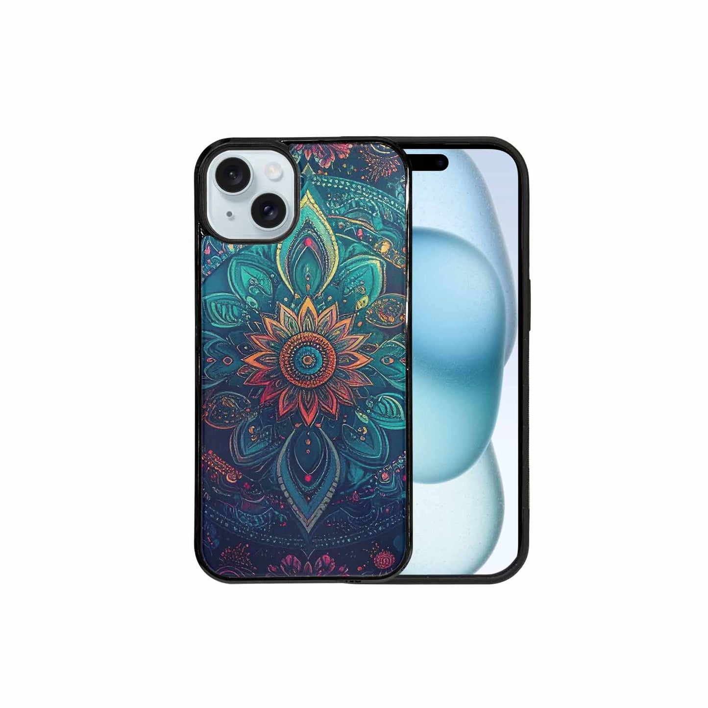 iPhone 15 Plus Case — Paisley Mandala, Original Design Phone Case