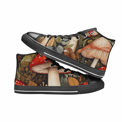 WOMEN'S Mushroom High Top Canvas Dreamcore Custom Sneakers