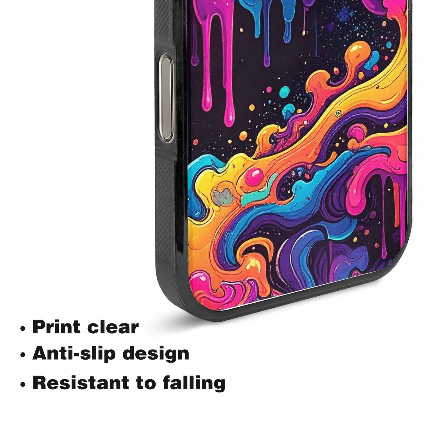 iPhone 15 Pro Max Case — Neon Drip Galaxy Custom, Original Design Phone Case