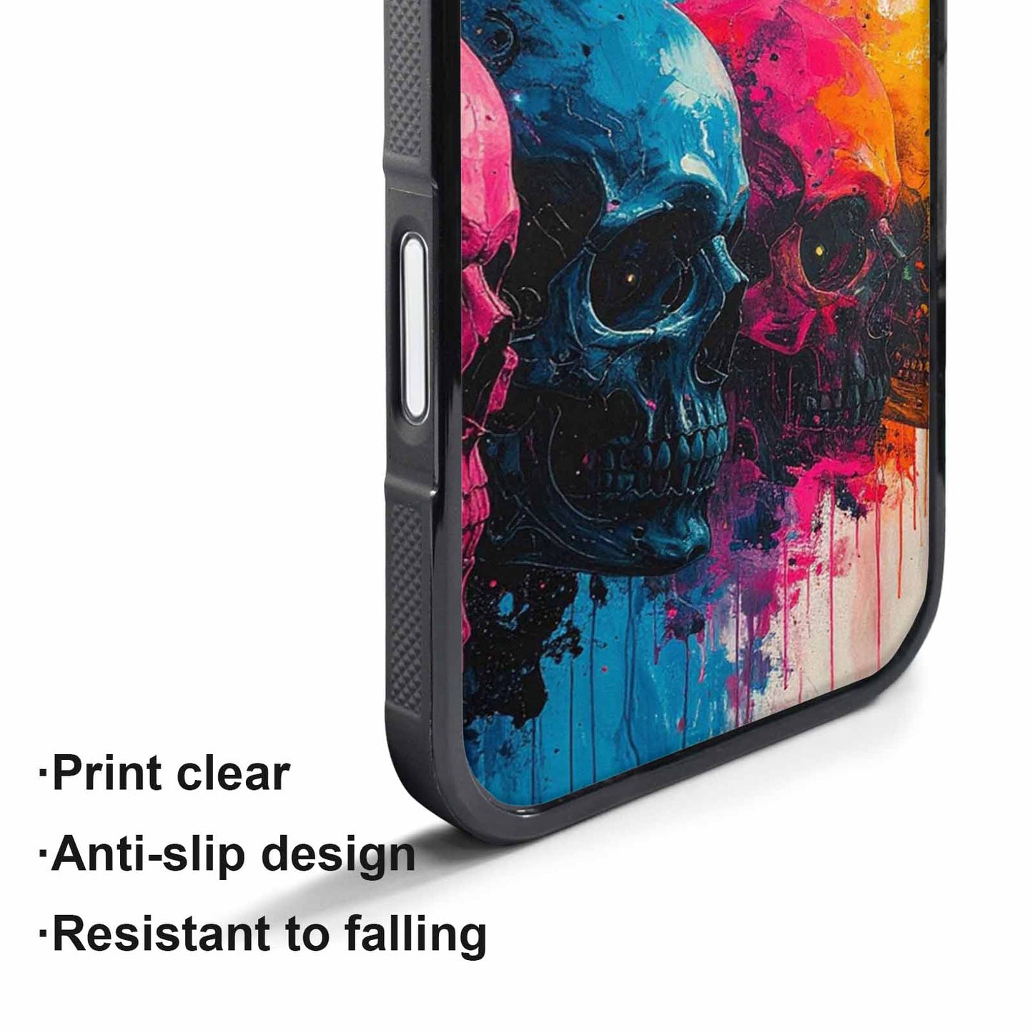 iPhone 17 Pro Case — Skull Dark Art Gothic Print Gothic, Custom Printed Phone Case