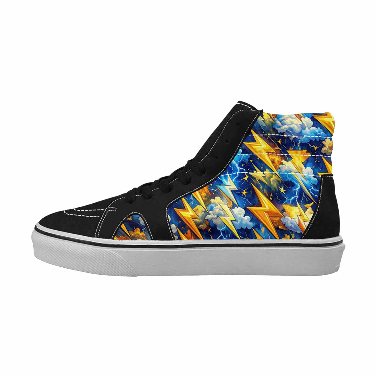 WOMEN'S Lightning Bolt High Top Canvas Aesthetic Shoes