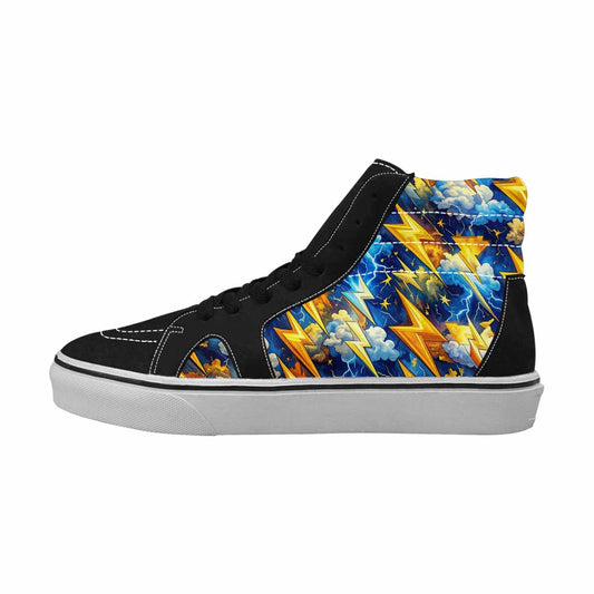 WOMEN'S Lightning Bolt High Top Canvas Aesthetic Shoes