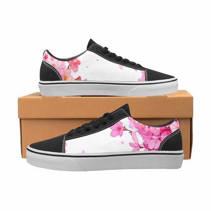 WOMEN'S Cherry Blossom Branch Cherry Lace-Up Canvas Y2K Custom Shoes