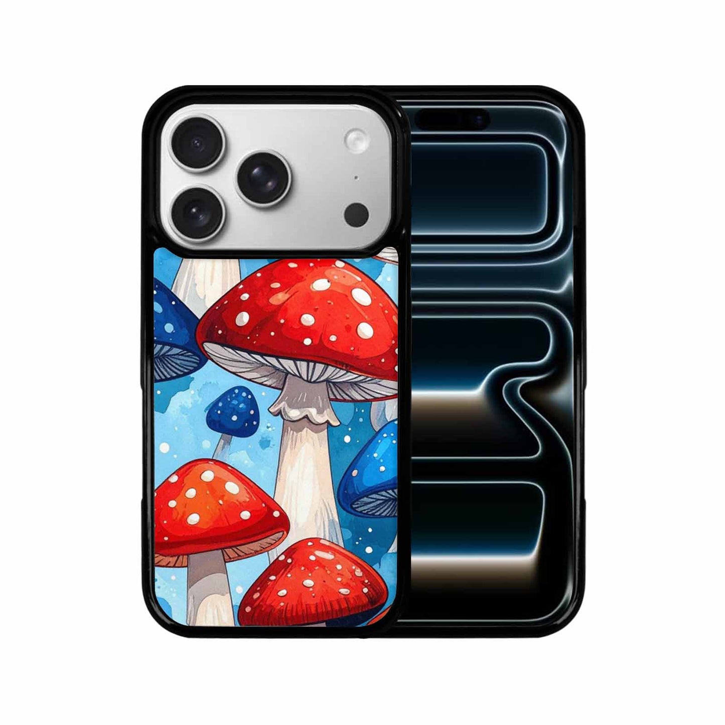 iPhone 17 Pro Case — Vivid Winter Mushroom Seamless Cartoon Cute, Custom Print Case Cover