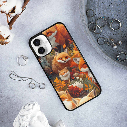 iPhone 16 Plus Case — Fox Forest Fox Forest Pattern Hundreds, Custom Art Phone Cover