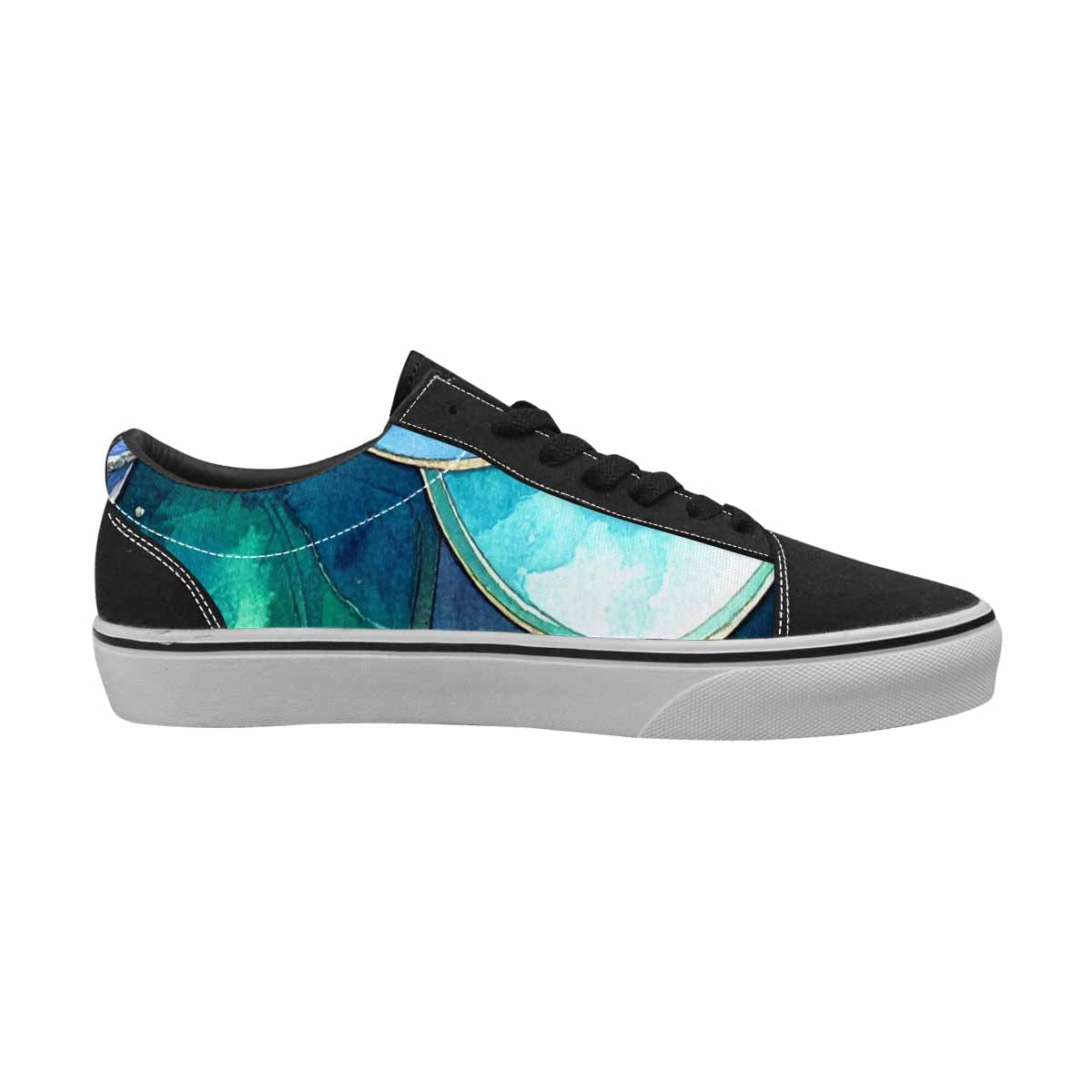 WOMEN'S Mermaid Scale Canvas Lace-Up Aesthetic Shoes