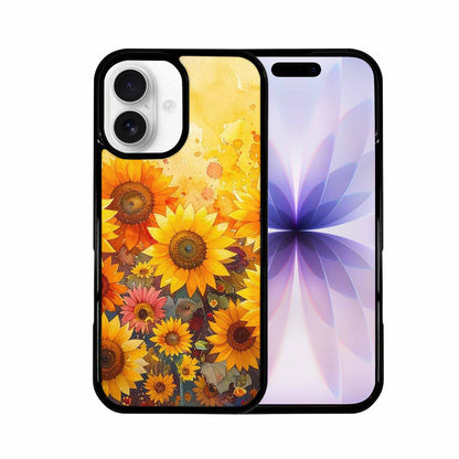 iPhone 17 Case — Full Color Vibrant Sunflower Floral, Custom Phone Case