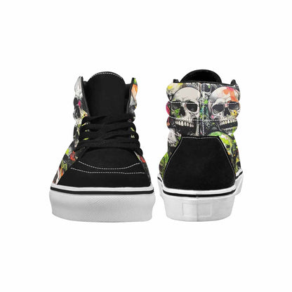 MEN'S Rainbow From Skull S High Top Canvas Aesthetic Shoes