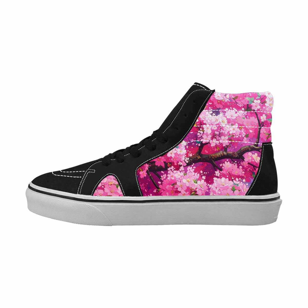 MEN'S Cherry Blossom Branch Cherry High Top Canvas Vivid Custom Sneakers