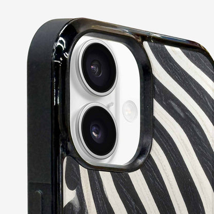 iPhone 16 Plus Case — Modern Zebra Stripe Solid, Custom Art Phone Cover
