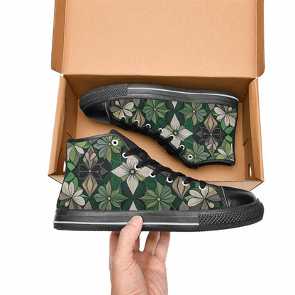 MEN'S Aromantic Flag Color High Top Canvas Aesthetic Shoes