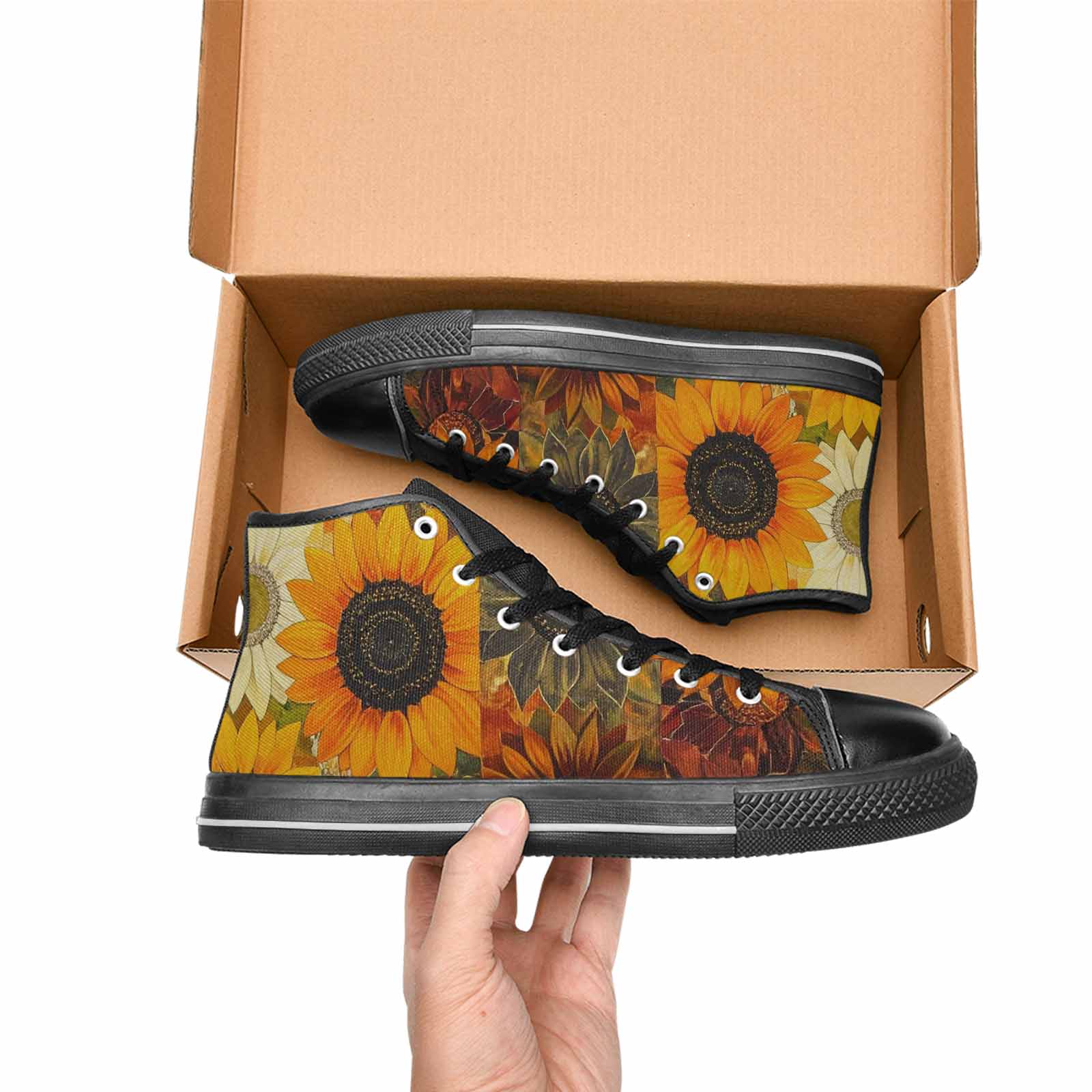 MEN'S Blend Melt Them High Top Canvas Cottagecore Shoes