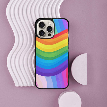 iPhone 16 Pro Max Case — Rainbow Pride, Custom Printed Phone Case