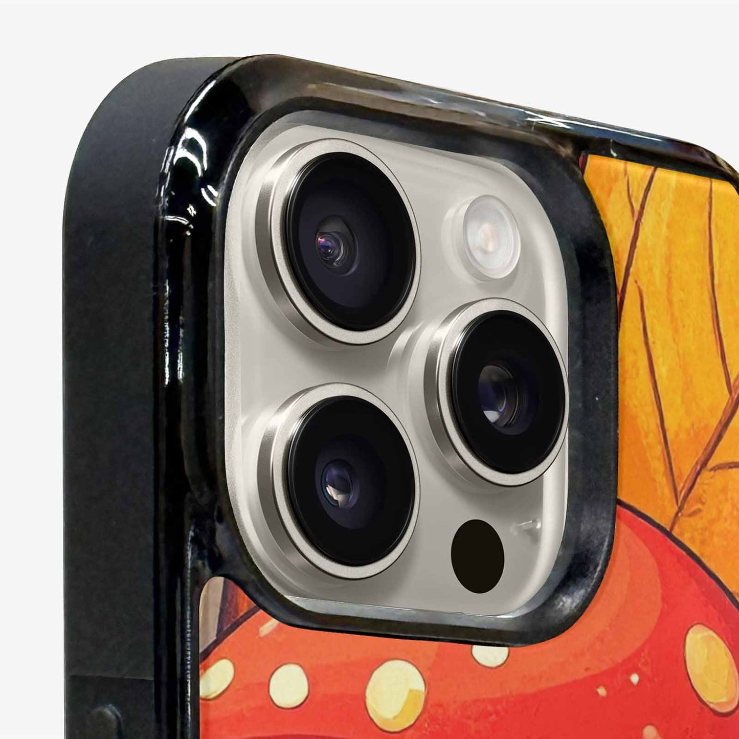 iPhone 16 Pro Case — Bold Autumn Mushroom Bold Autumn Mushroom, Custom Art Phone Cover