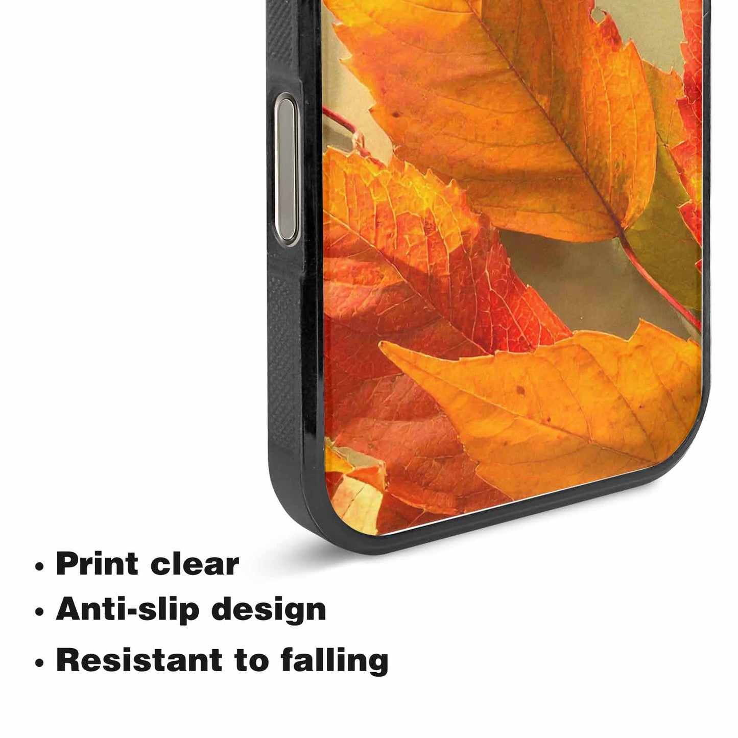 iPhone 15 Pro Max Case — Autumn Leaves, Custom Designed Case Cover