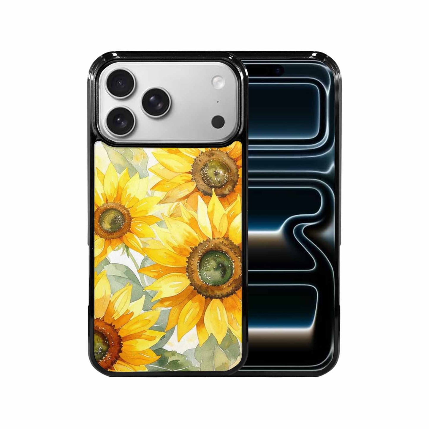 iPhone 17 Pro Max Case — Sunflowers Watercolor Floral, Custom Printed Phone Case