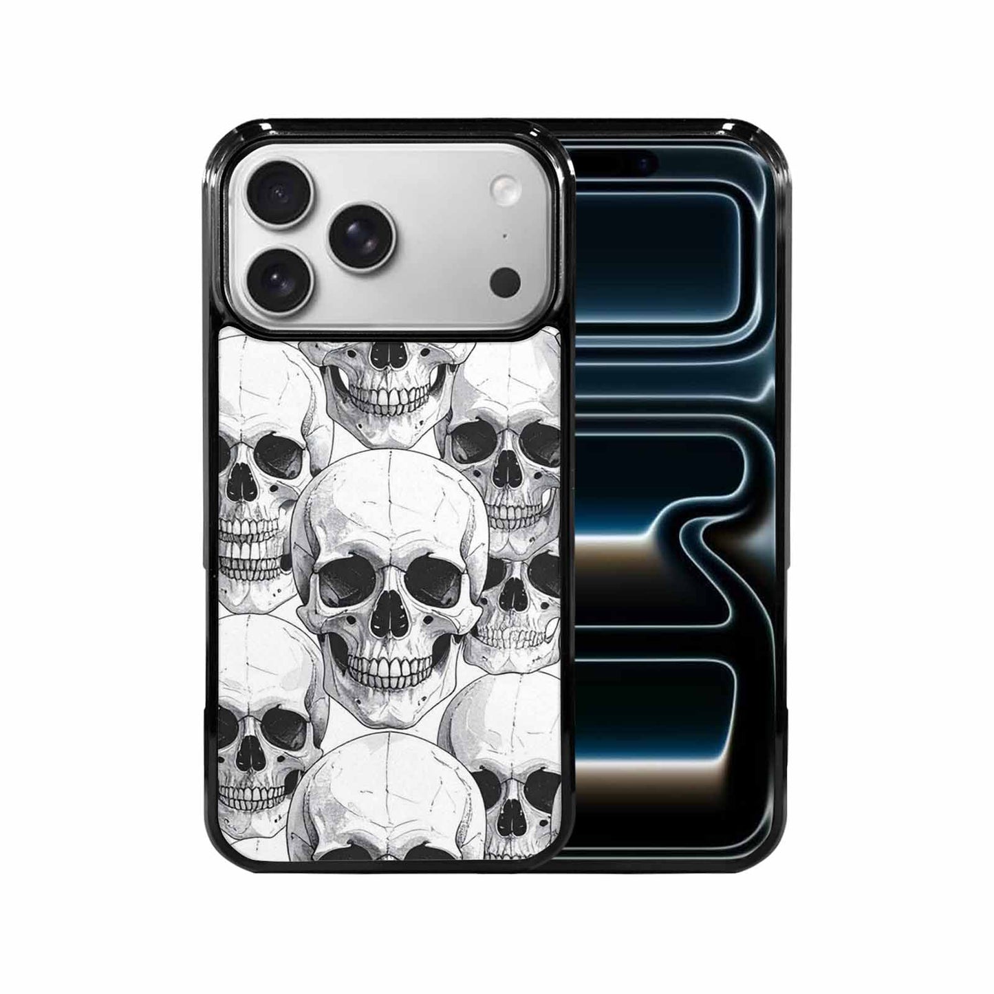 iPhone 17 Pro Max Case — Skull Dark Art Gothic Print Gothic, Custom Art Phone Cover
