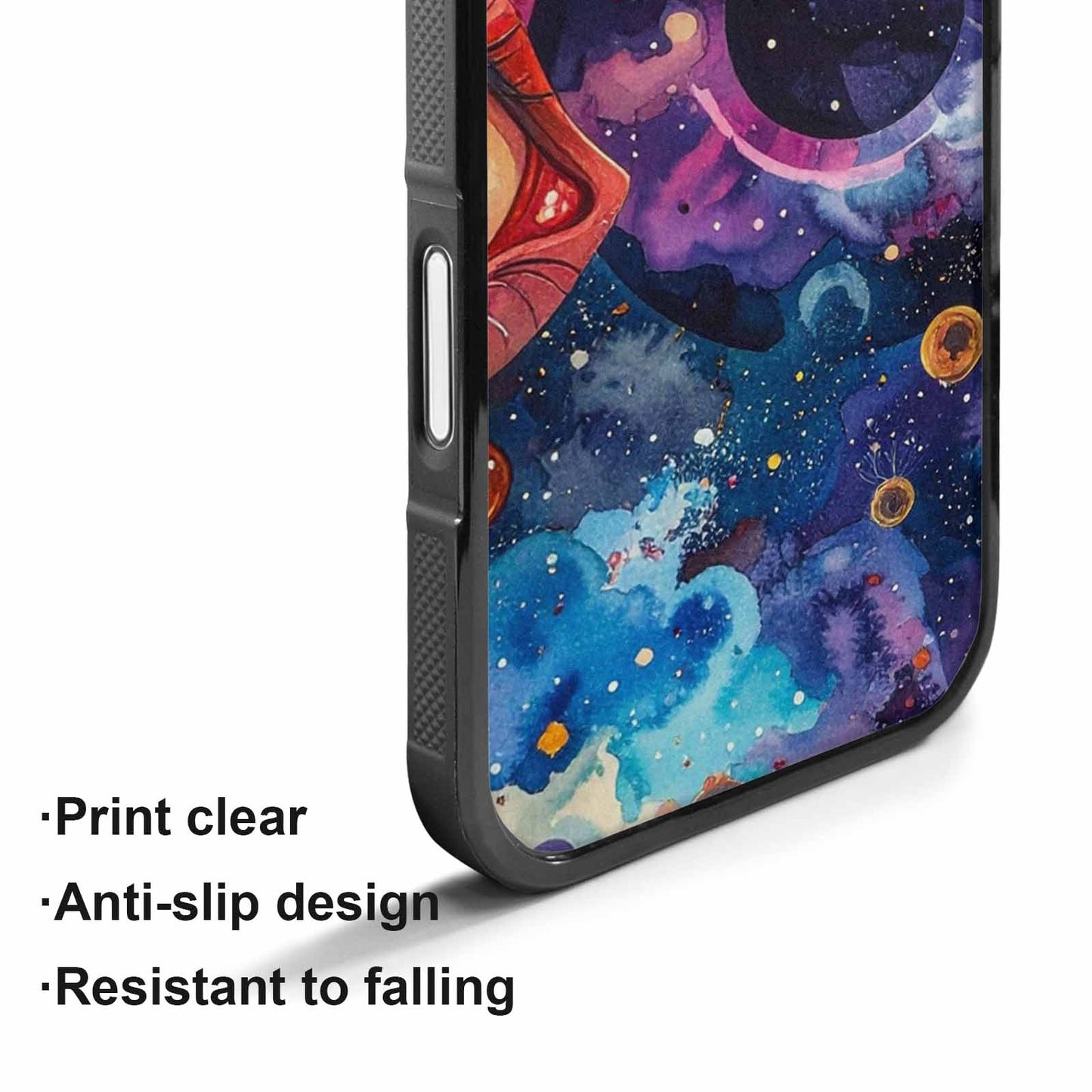 iPhone 17 Case — Cartoon Eyeballs Galaxy Space, Unique Phone Case Design