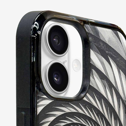 iPhone 16 Case — Hypnotic Spiral Optical Illusion Motif High, Custom Made Phone Cover