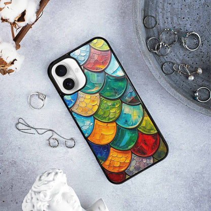 iPhone 16 Plus Case — Reptile Scale Full Color Vibrant Reptile, Custom Phone Case