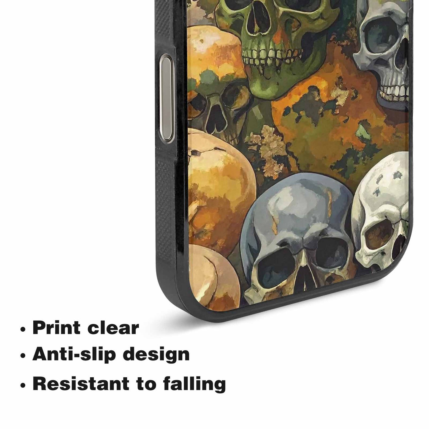 iPhone 16 Pro Max Case — Skulls Camoskulls Pattern Hu Bti, Original Design Phone Case