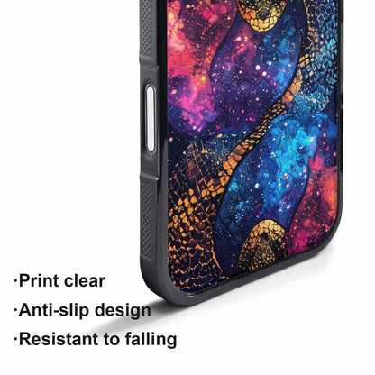 iPhone 17 Pro Max Case — Galaxy Snake Print Galaxy Space, Custom Art Phone Cover