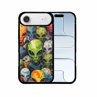 iPhone 17 Air Case — Aliens Camo Aliens Pattern Hundreds Alien, Unique Phone Case Design