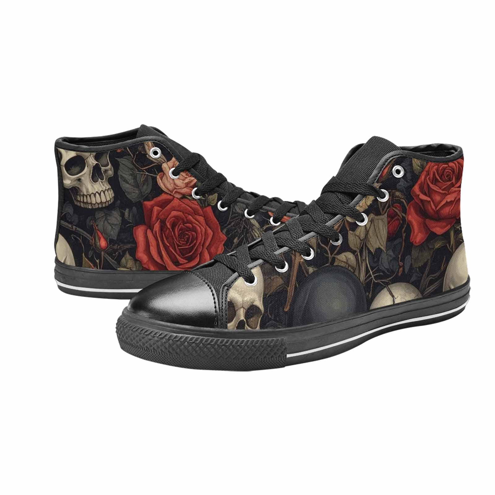 MEN'S Skulls - Roses High Top Canvas Dreamcore Custom Sneakers