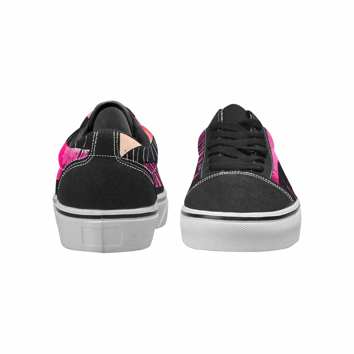 WOMEN'S Zebra Stripe Burst Lace-Up Canvas Dreamcore Shoes