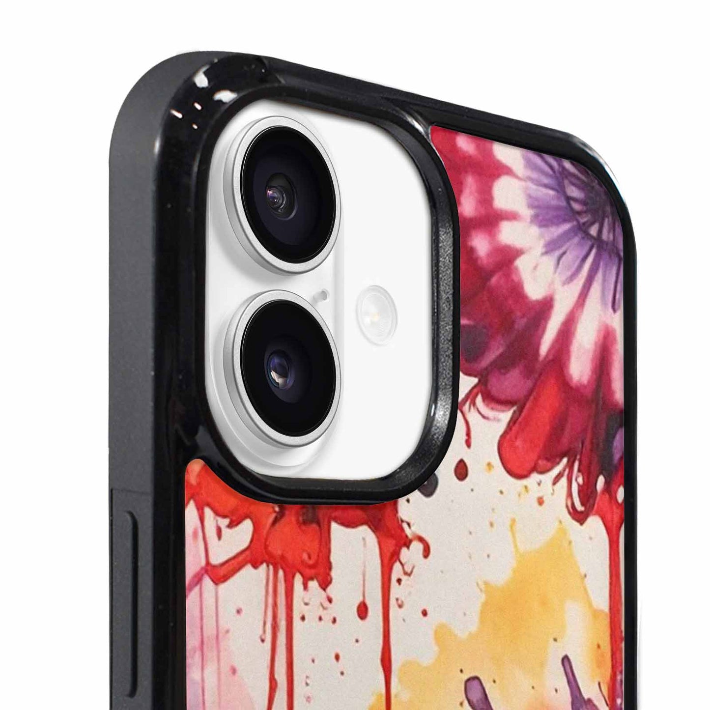 iPhone 17 Case — Tie Dye Swirls Black Tie Dye, Personalized Phone Case