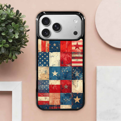 iPhone 17 Pro Max Case — Small American Flag Stars Galaxy Space, Custom Designed Case Cover