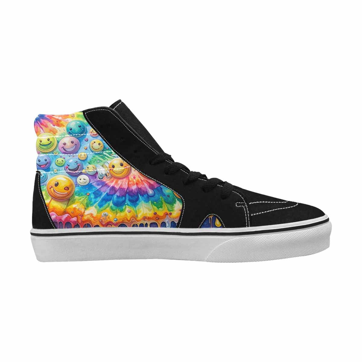 MEN'S Smiley Facessmiley Faces  High Top Canvas Y2K Shoes