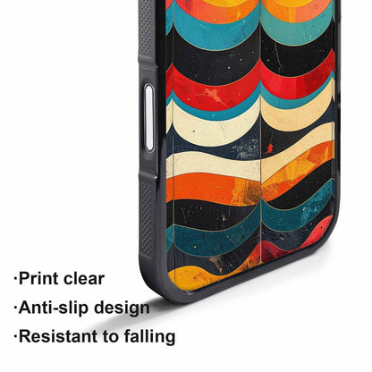 iPhone 17 Pro Case — Retro Wave Scallop Stripe Small Retro, Custom Art Phone Cover