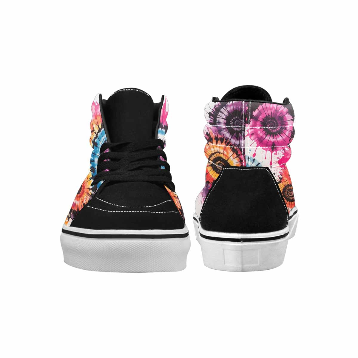 MEN'S Tie High Top Canvas Melting Art Sneakers