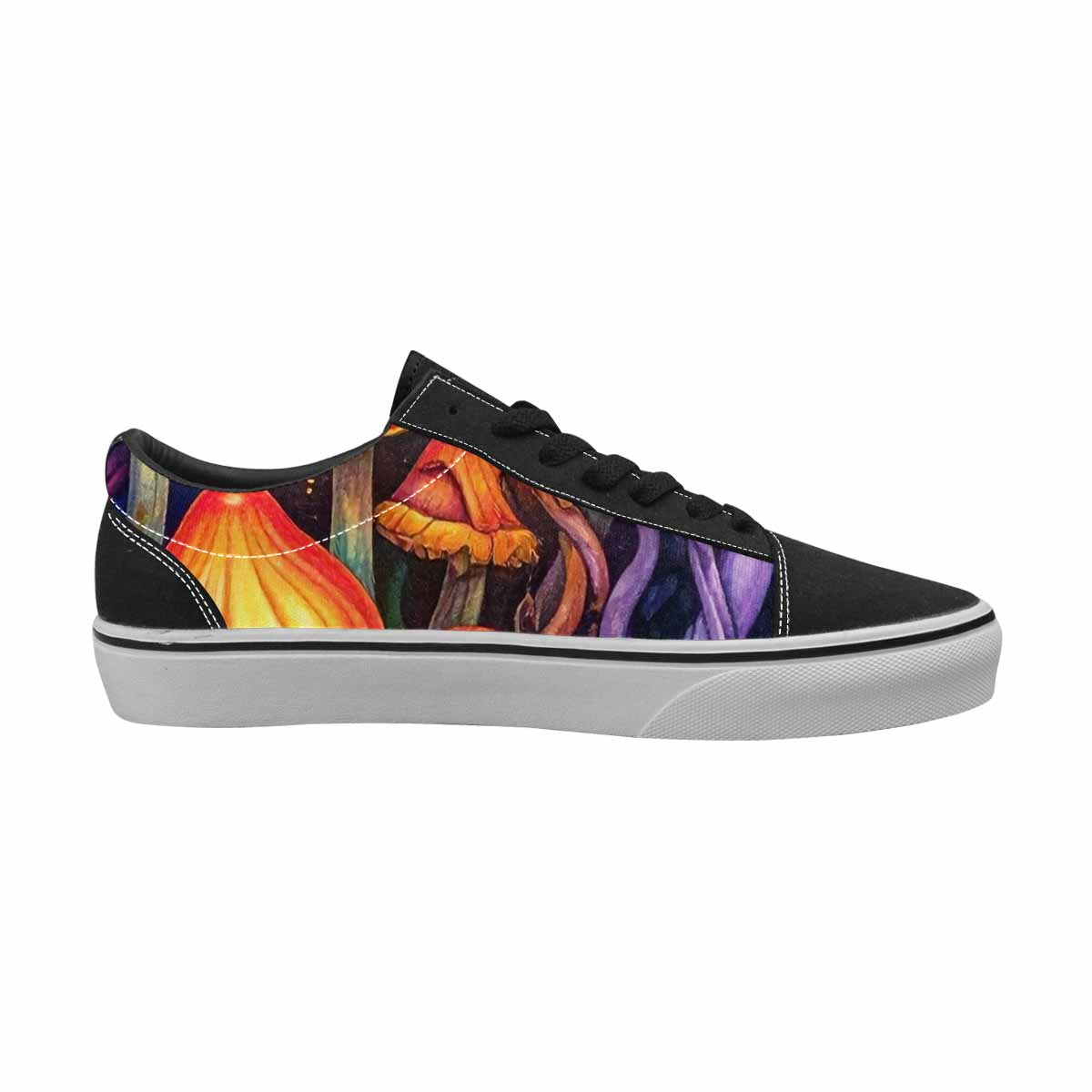WOMEN'S More Overlapping Ontop Each Lace-Up Canvas Neon Fantasy Shoes