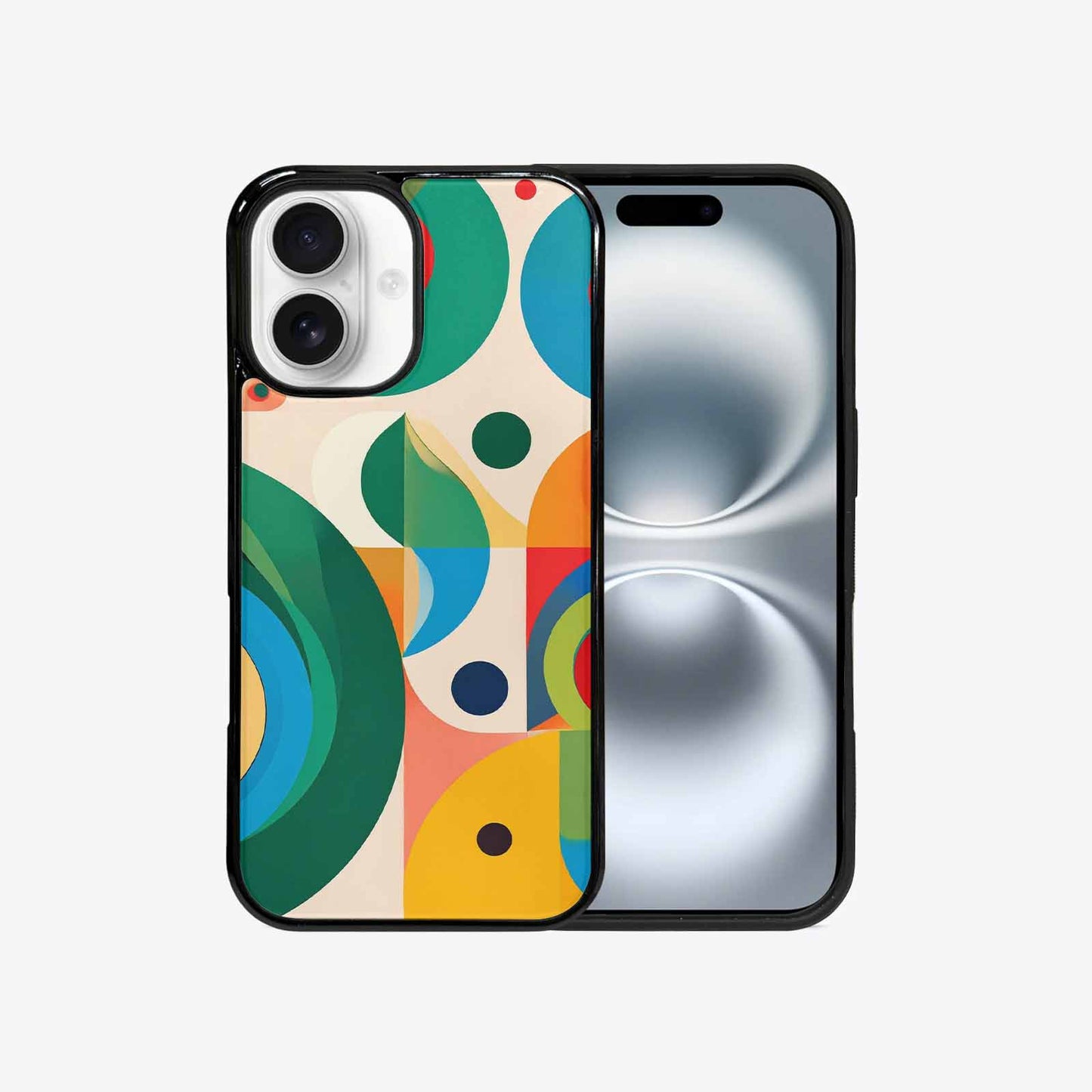 iPhone 16 Case — 1960s Mod Cartoon Art Pattern, Custom Art Phone Cover