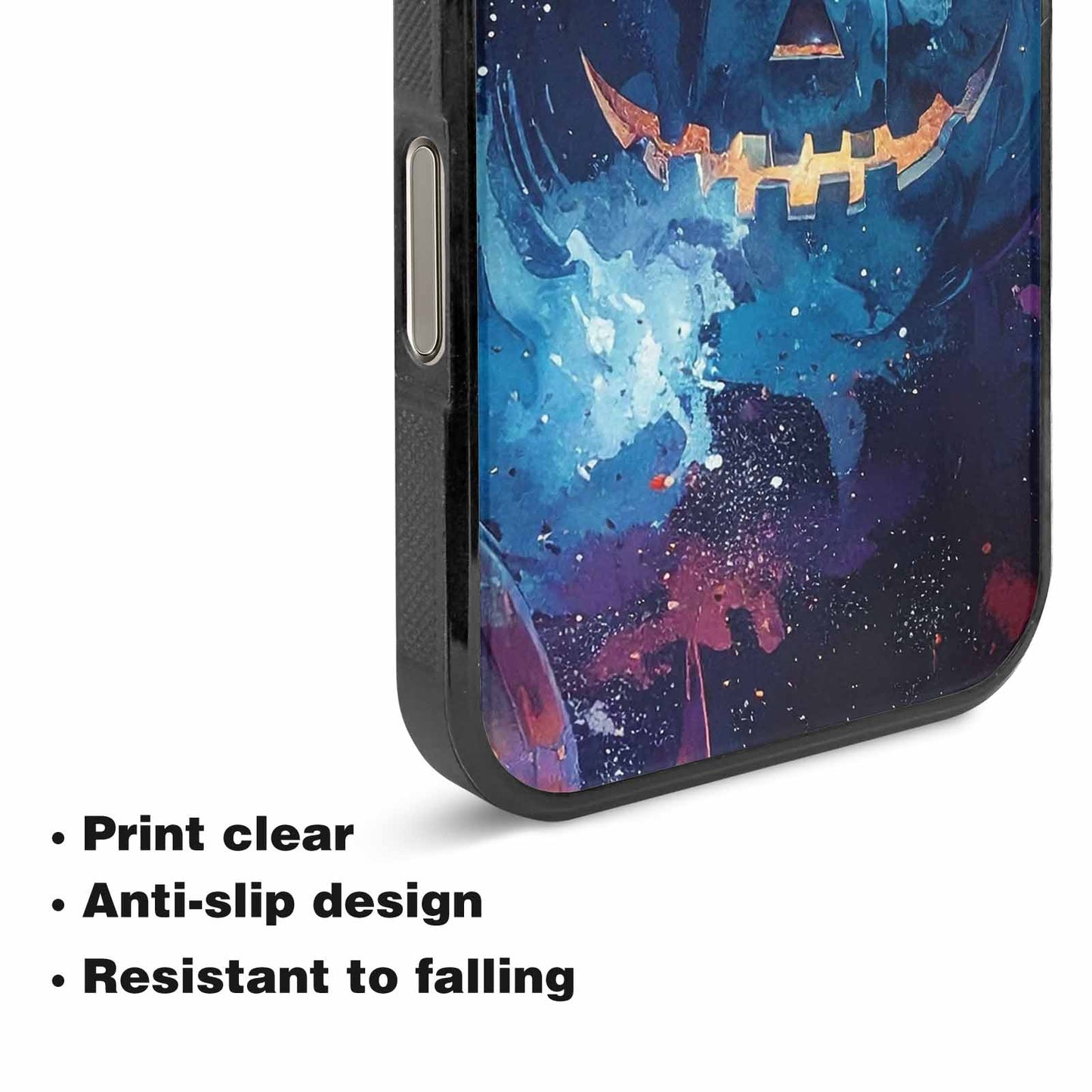 iPhone 16 Pro Max Case — Eamless Repeating Pattern Of Overlapping Pumpkin, Custom Designed Case Cover