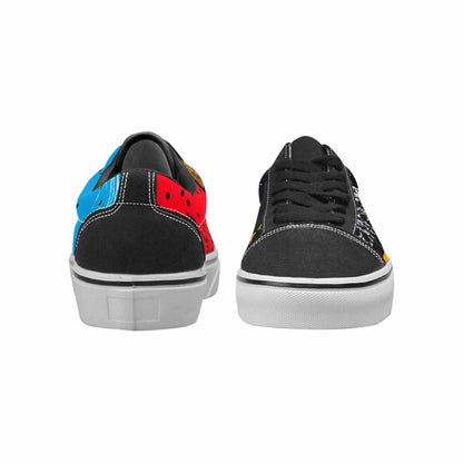 WOMEN'S Comic Book Halftone Canvas Lace-Up Grunge Shoes