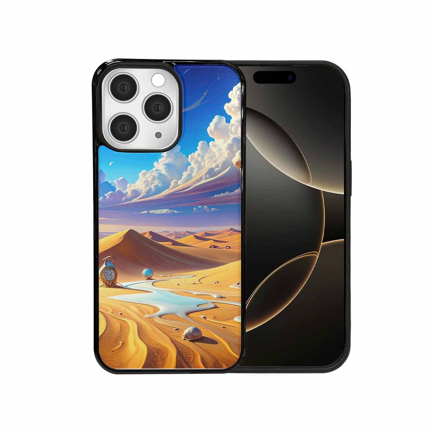 iPhone 15 Pro Max Case — Surrealist Desert Dreamscape Custom Personalized Phone, Custom Print Case Cover