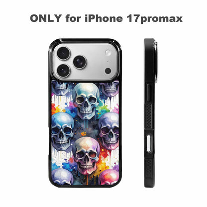 iPhone 17 Pro Max Case — Skull Dark Art Gothic Print Gothic, Custom Printed Phone Case